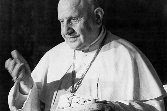 Pope John XXIII is pictured in this undated photo. Oct. 11 will mark the 50th anniversary of the first session of the Second Vatican Council, which was called by Pope John XXIII. (CNS photo/courtesy of Archbishop Loris Capovilla) (May 4, 2012) See VATICAN LETTER May 4, 2012.