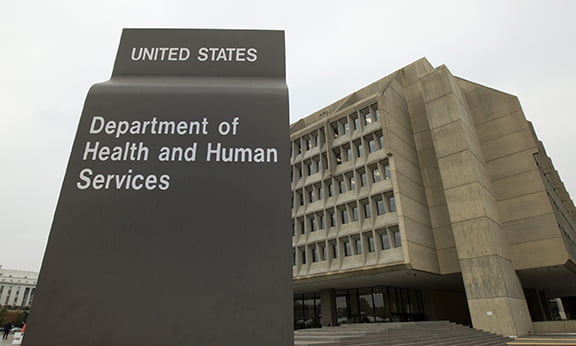 The headquarters of the U.S. Department of Health and Human Services is seen in Washington in this file photo. The department Feb. 1 issued revised regulations related to the contraception mandate and religious concerns under the Patient Protection and Affordable Care Act. U.S. bishops had lambasted the mandate as violating religious freedom. (CNS photo/Nancy Phelan Wiechec) (Feb. 1, 2013) See HHS-REVAMP Feb. 1, 2013.