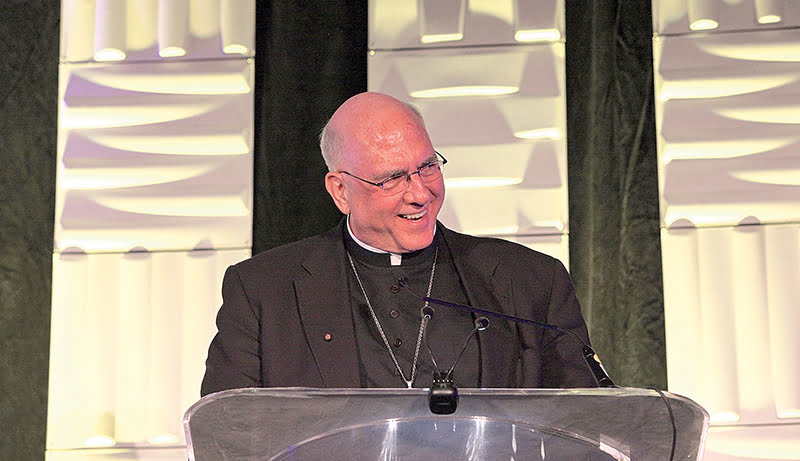 Archbishop Joseph F. Naumann was honored for his 40 years as priest and 10 years as archbishop of the Archdiocese of Kansas City in Kansas.