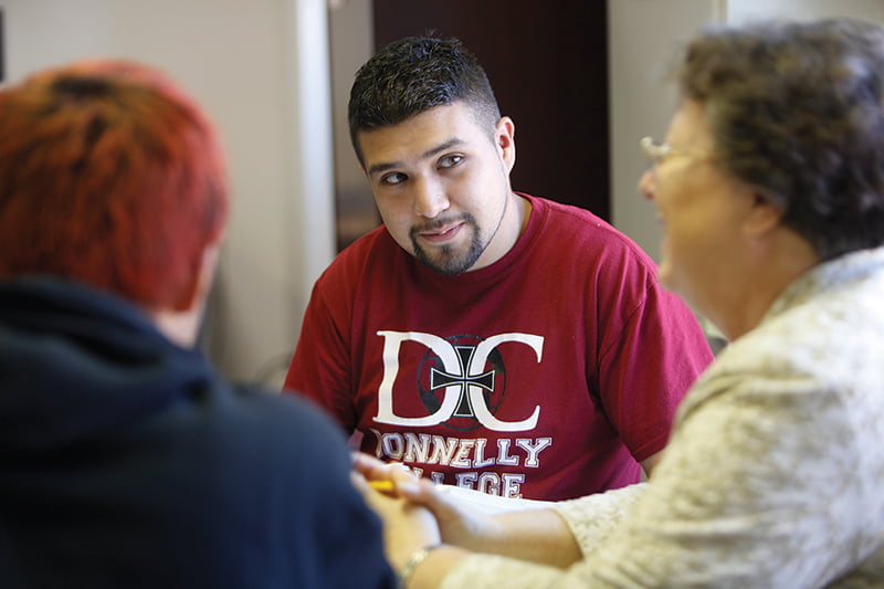 Donnelly College in Kansas City, Kansas, enrolls more than 1,300 students each year. Approximately two-thirds of their families live on $18,000 or less a year. Many are the first in their families to attend college. 