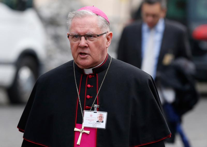 Archbishop Mark Coleridge of Brisbane, Australia, is seen at the Vatican Oct. 14, 2015. (CNS photo/Paul Haring)