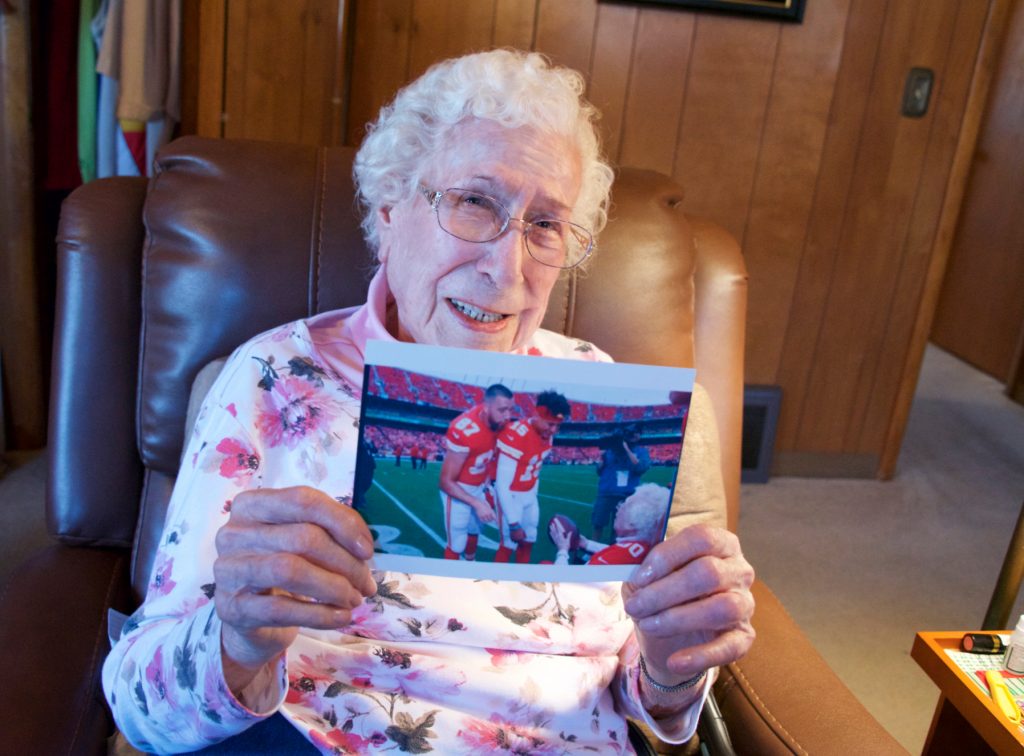 Centenarian helps Chiefs celebrate 100 years of the NFL - The Leaven  Catholic Newspaper