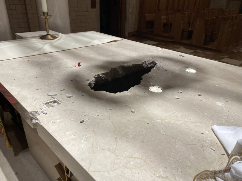 Sheriffs arrest man after altar destroyed at Subiaco Abbey The Leaven