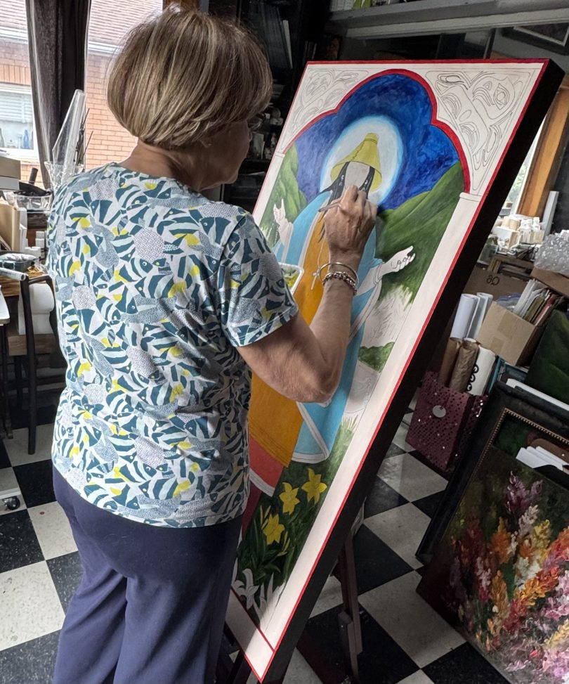 Indigenous elders, New York artist, Seattle cathedral join to create St. Kateri icon