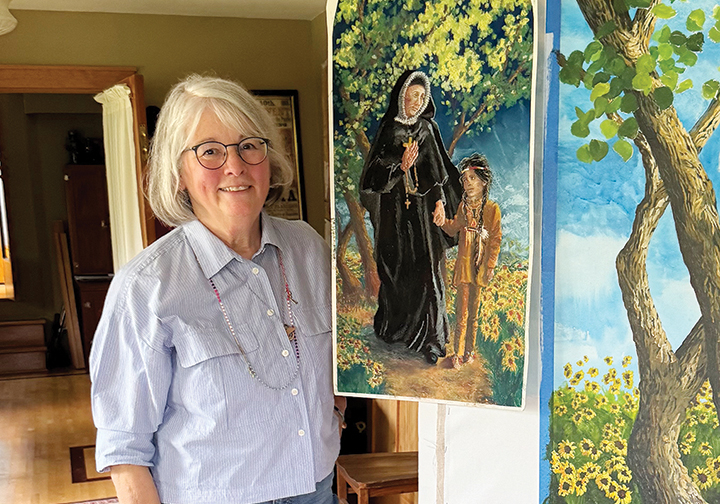 Artist hopes portraits bring parishioners closer to the saints - The ...