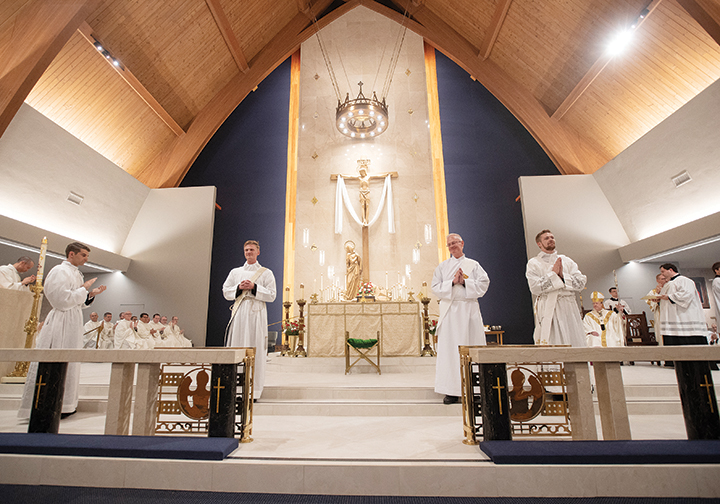 Three ordained to priesthood, one to transitional diaconate